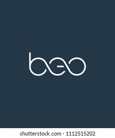 Letters BEO Joint logo icon vector element.