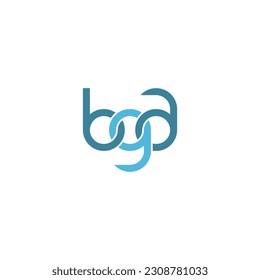 Letters BGA Monogram logo design