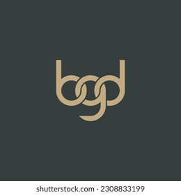 Letters BGD Monogram logo design
