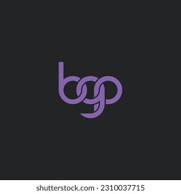 Diseño del logotipo de Monograma BGP