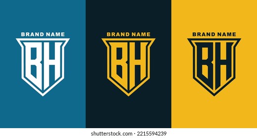 Letras BH o HB logotipo inicial de plantilla de monograma para ropa, ropa, marca
