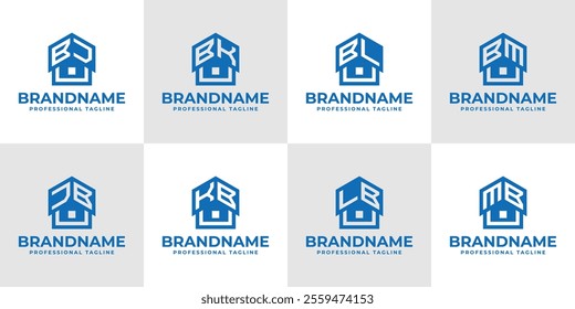 Letters BJ JB BK KB BL LB BM MB Home Roof Logo