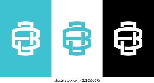 Letters BJ or JB monogram template logo initial for clothing, apparel, brand