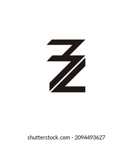 letras bl vector de logotipo de línea geométrica abstracta