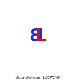 Letters BL, BL joint logo icon vector