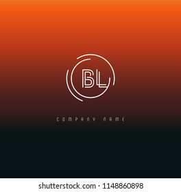 Letters B&L Joint logo icon vector element.
