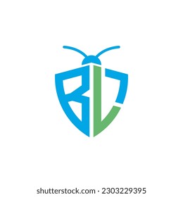 Letters BL Pest Control Logo