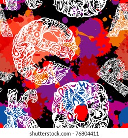 Letters and blots seamless