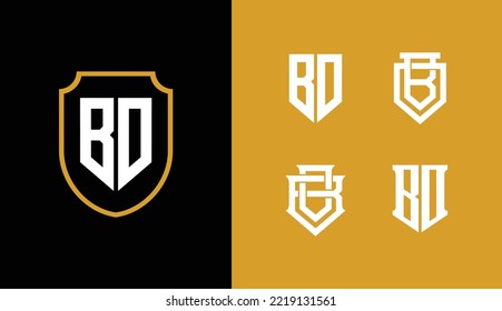 Letters BO or OB monogram template logo initial for clothing, apparel, brand