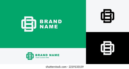 Letters BO or OB monogram template logo initial for clothing, apparel, brand