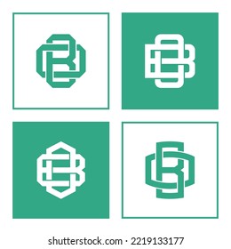Letras BO u OB logotipo inicial de plantilla de monograma para ropa, ropa, marca