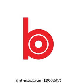 letters bo simple geometric line logo