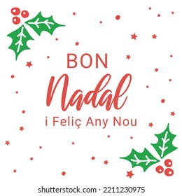 Letters With Bon Nadal with simple white background