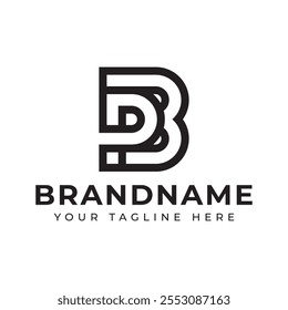 Letters BP Monogram Logo, suitable for any business with PB or BP initials
