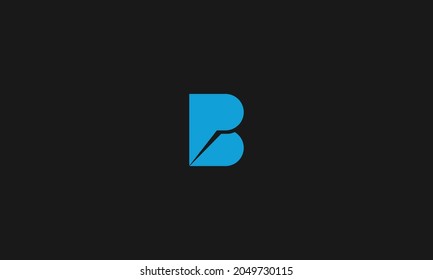 BP- ODER PB-LOGO-DESIGN MIT NEGATIVEM RAUMEFFEKT FÜR ILLUSTRATIONSZWECK