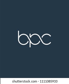 Letters BPC Joint logo icon vector element.
