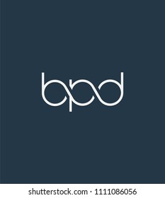 Letters BPD Joint logo icon vector element.