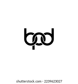 Letters BPD Logo Simple Modern Clean