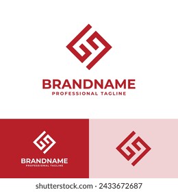 Buchstaben BQ Monogram Logo, geeignet für Unternehmen mit BQ oder QB Initialen
