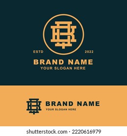 Letters BQ or QB monogram template logo initial for clothing, apparel, brand