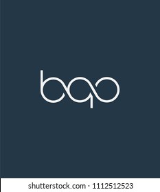 Letters BQO Joint logo icon vector element.

