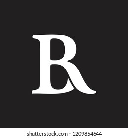 letters br linked monogram logo vector