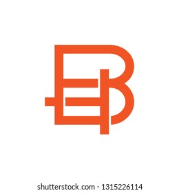 letters bt linked monogram geometric logo vector