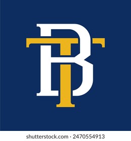 Letters BT monogram logo design - logo icon vector