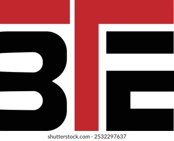 Buchstaben BTE Logo Design. TE- oder BT-Logo-Vektoren. Einfache BT-Symbolvektoren 