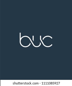 Letters BUC Joint logo icon vector element.