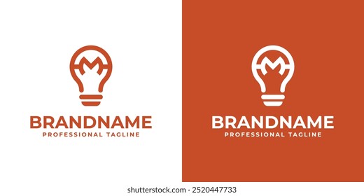 Briefe AM Bulb Logo, geeignet für Smart Home Technologieunternehmen
