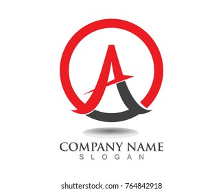 A letters business logo and symbols template