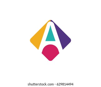 A letters business logo and template vector