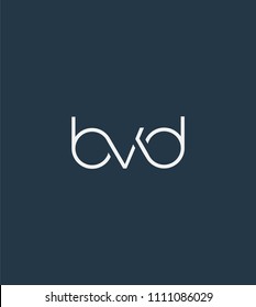 Letters BVD Joint logo icon vector element.