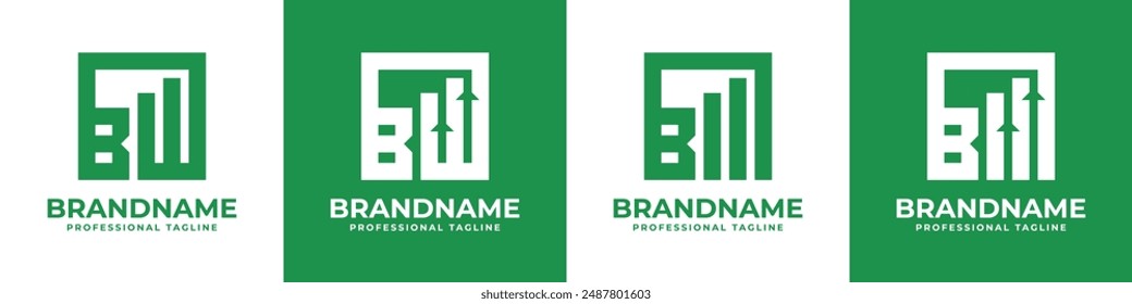 Letters BW or B Financial Logo, Great for Financial Planning and Consulting