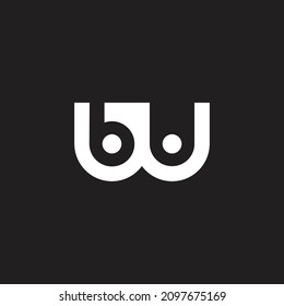 letters bw simple geometric silhouettes logo vector