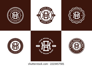 Buchstaben BX oder XB-Monogramm-Vorlagenlogo als Initial-, Plakatdesign für Kleidung, Bekleidung, Marke