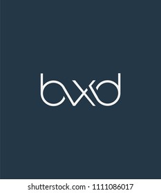 Letters BXD Joint logo icon vector element.