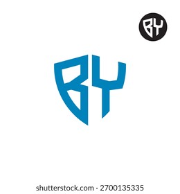 Letras BY Shield Diseño de Logo