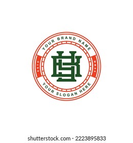Letters BY or YB monogram template logo initial, badge design for clothing, apparel, brand