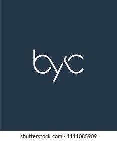 Letters BYC Joint logo icon vector element.