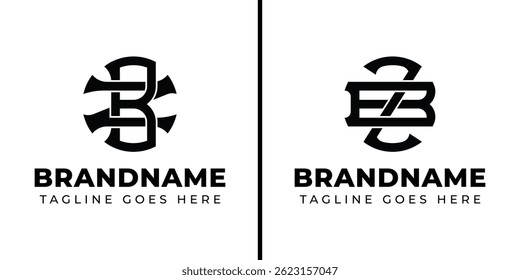 Buchstaben BZ und ZB Monogramm Logo, geeignet für Geschäfte mit ZB oder BZ Initialen