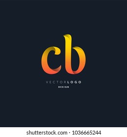 Letters C & B joint logo icon vector element.
