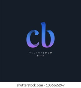 Letters C & B joint logo icon vector element.
