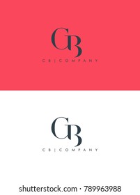 Letters C & B joint logo icon vector element.
