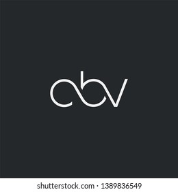 Letters C B V Joint logo icon vector element.