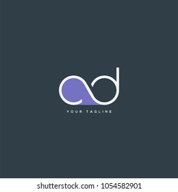 Letters C D, C & D joint logo icon vector template.
