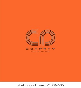 Letters C & D joint logo icon. Stroke letter vector element.
