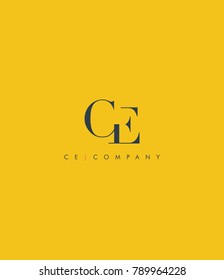 Letters C & E joint logo icon vector element.
