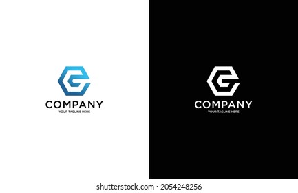Letters C and G or CG line logo design. Linear minimal stylish emblem. Luxury elegant vector element. Premium business logotype. Graphic alphabet symbol for corporate business identity